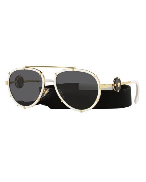 versace metal frame sunglasses|Versace women's sunglasses metal.